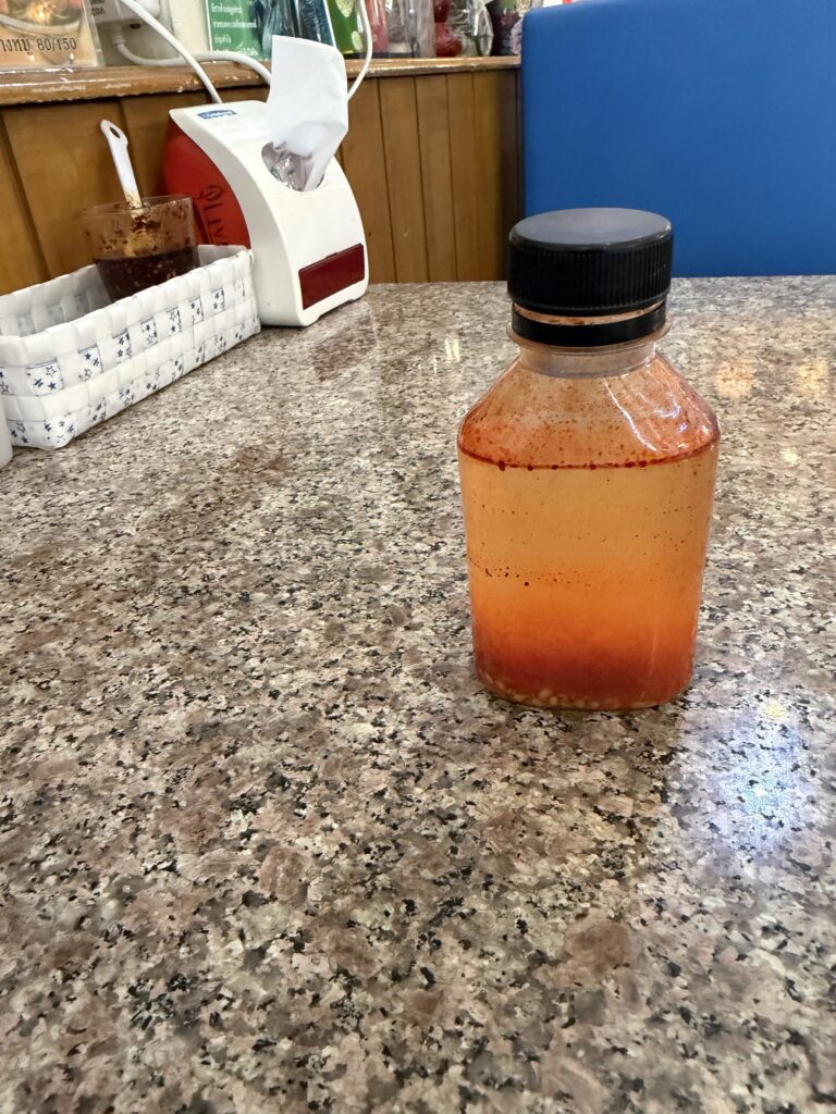 味変用の唐辛子酢